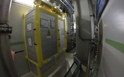 Shielding of the storage basin cooling